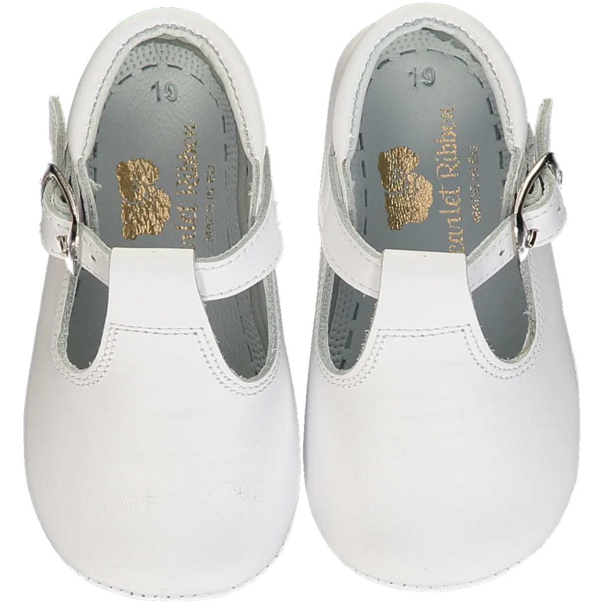 Leather Baby Shoes - White