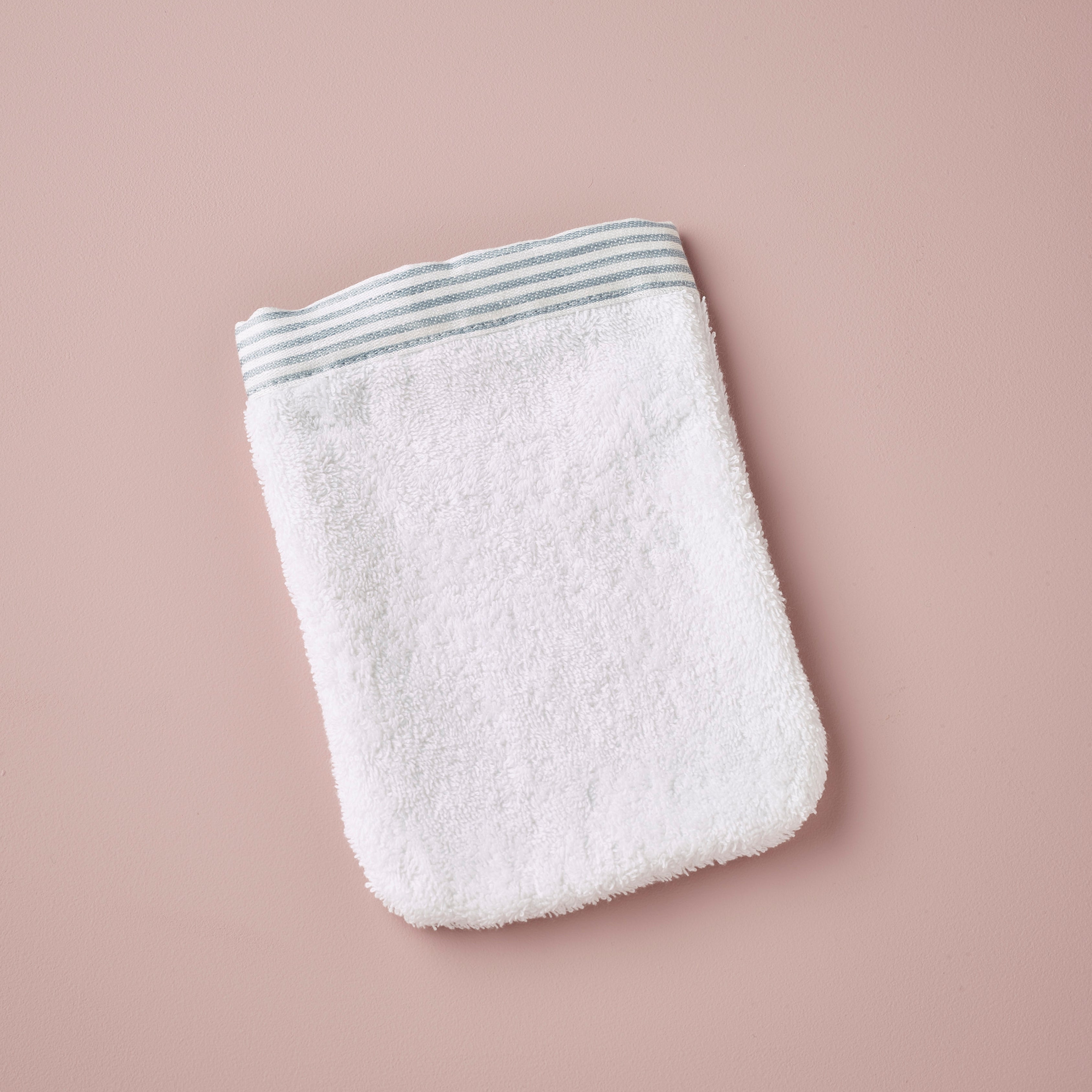 Bath Mitt- Traditional Linen Stripe