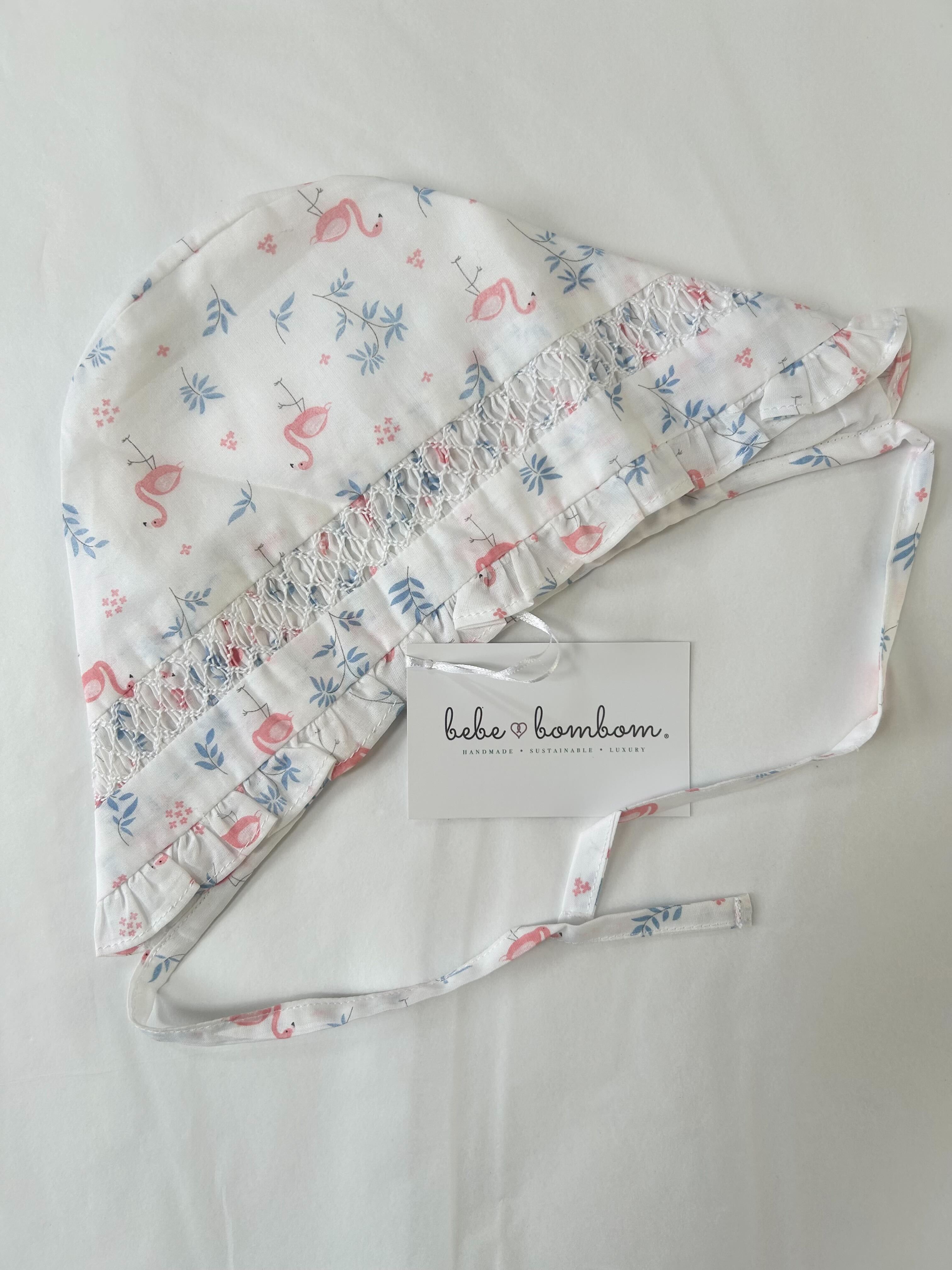 Flamingo Print Sun Bonnet