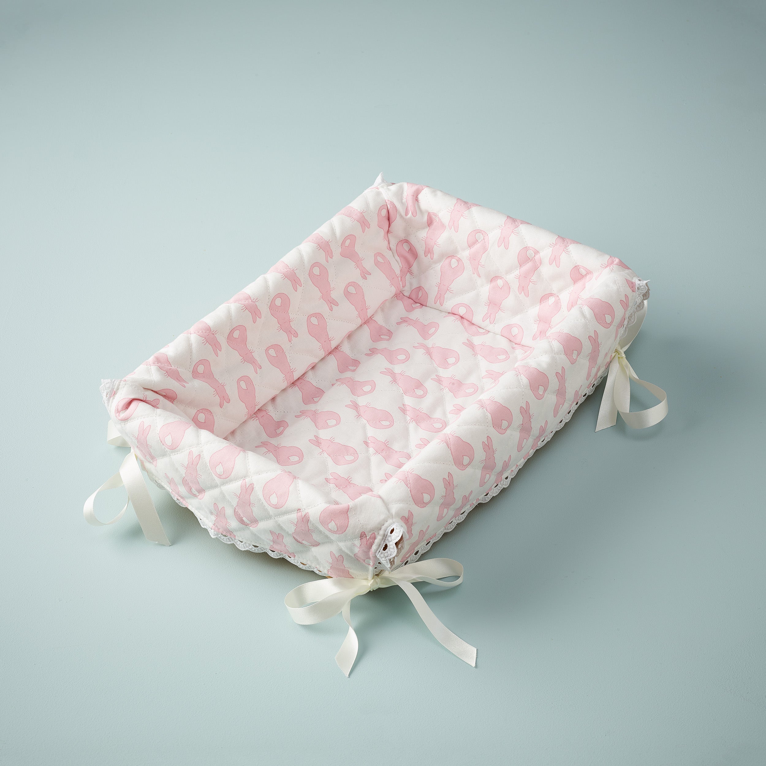 Layette Basket- Classic Rabbit Trellis