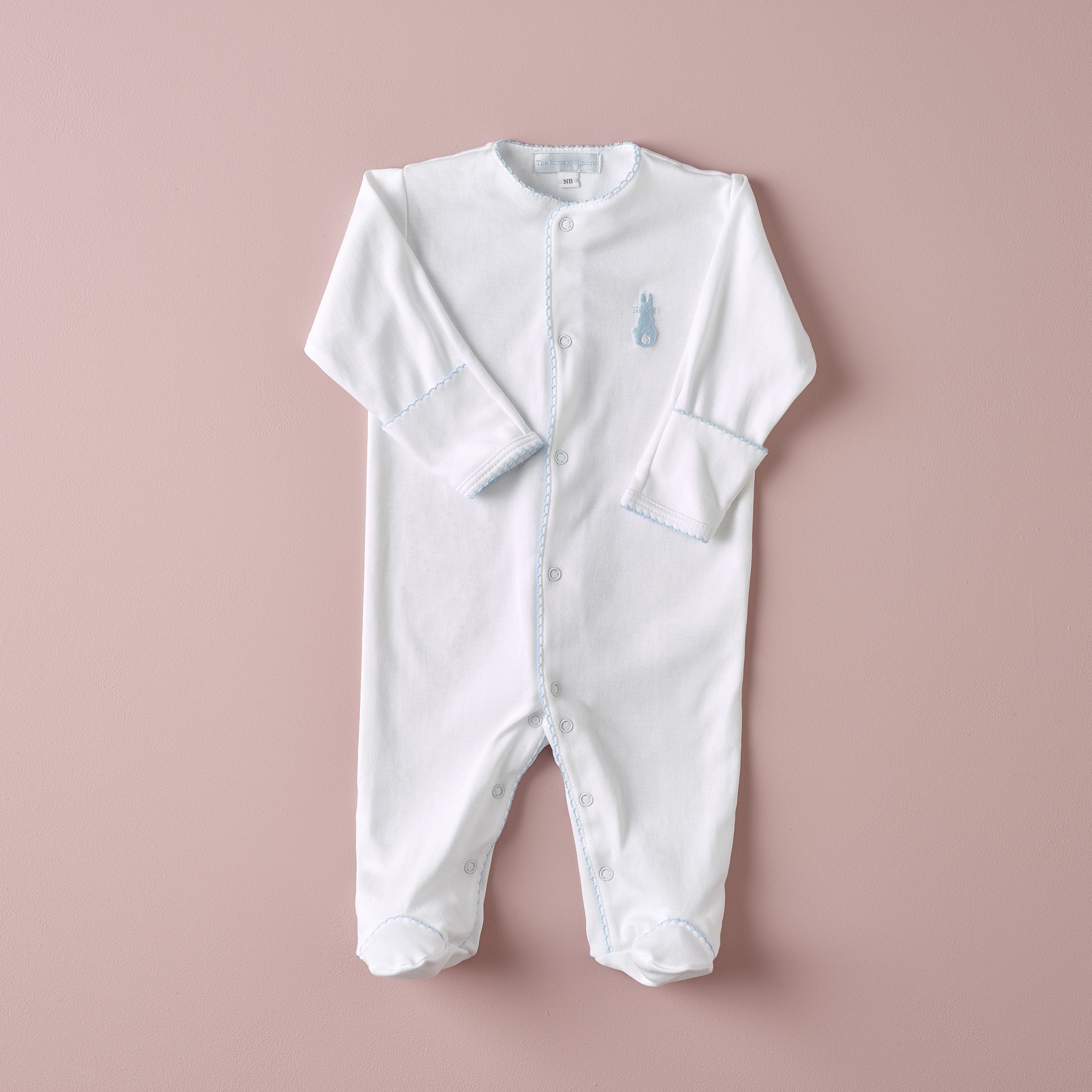 NW Embroidered Bunny Babygrow