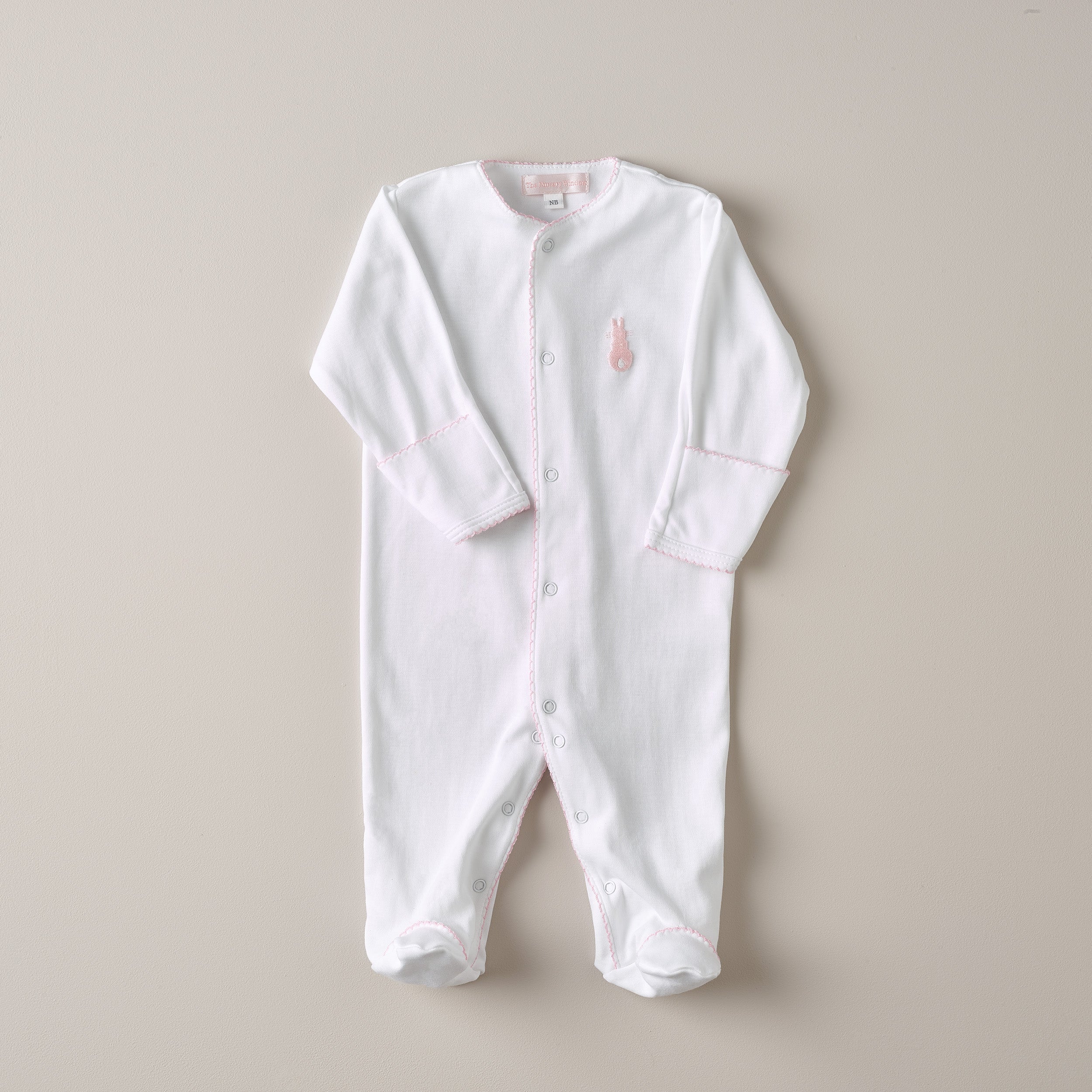 NW Embroidered Bunny Babygrow