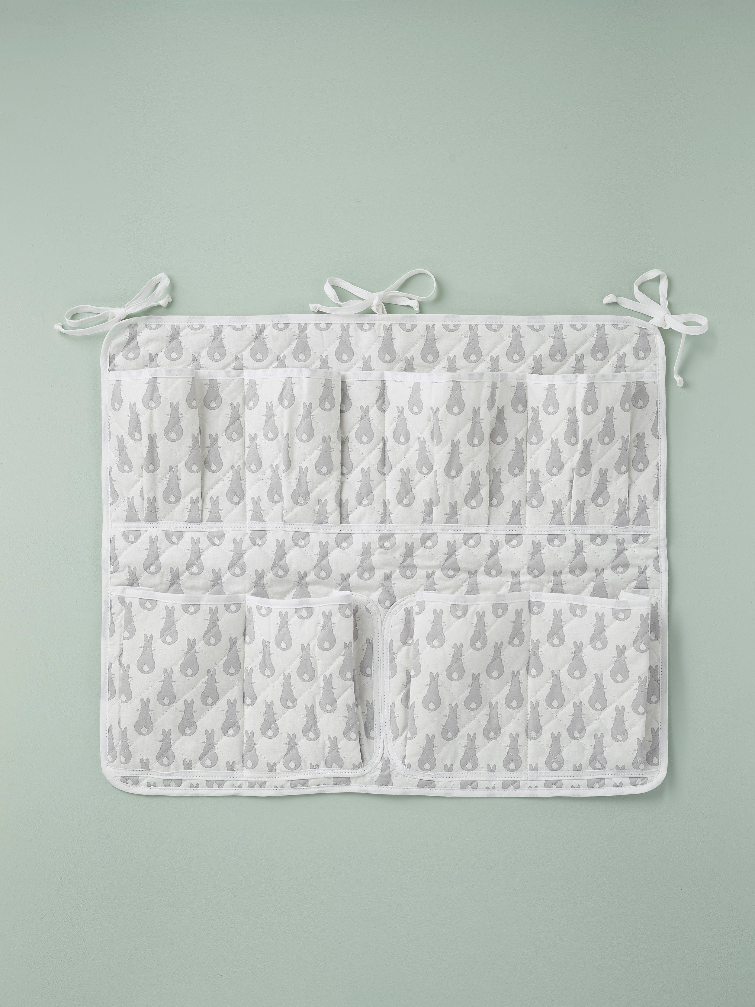 Cot Tidy - Rabbit Trellis Grey
