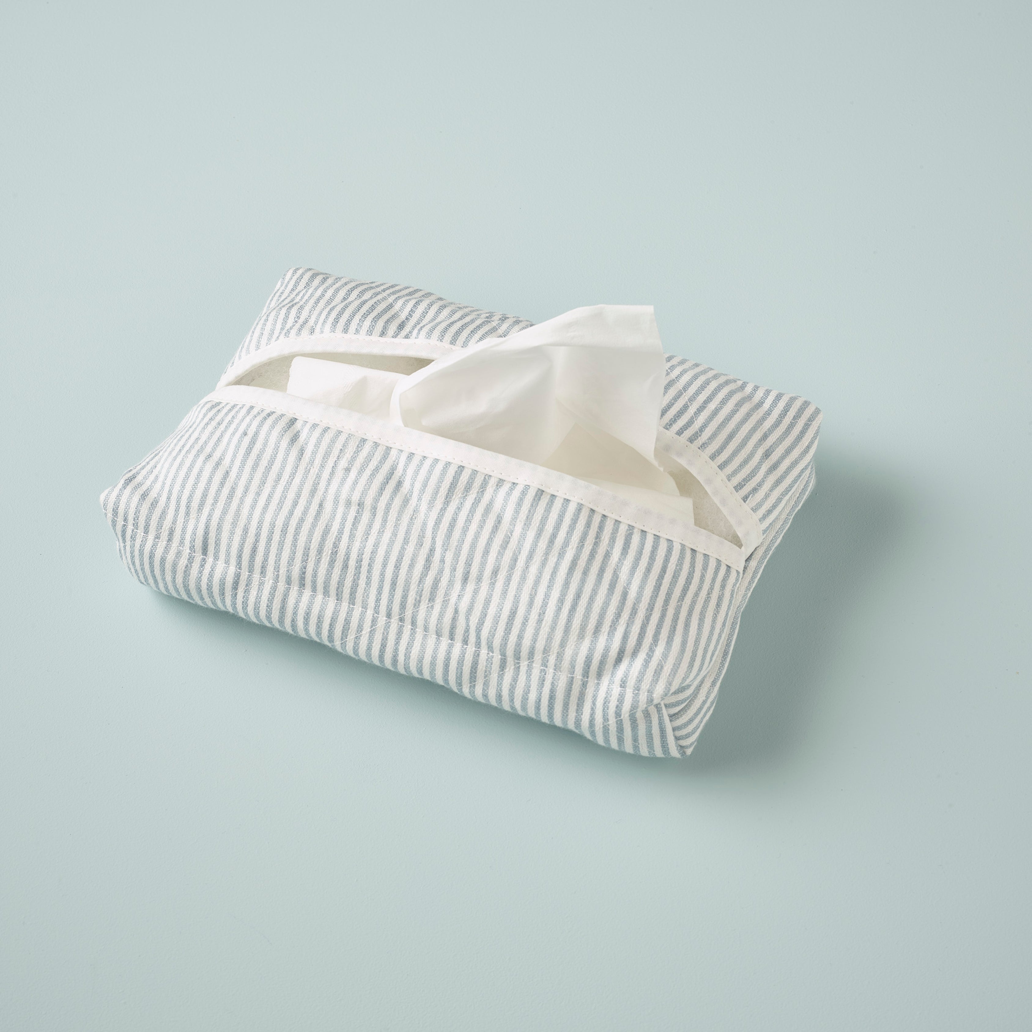 Tissue cover- Traditional Linen Stripe